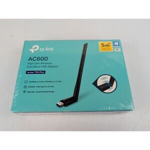 NEW TP-Link AC600 High Gain Wireless Dual Band USB Adapter Archer T2U Plus